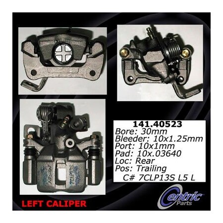 Centric Semi-Loaded Brake Caliper, Parts, 141.40523 141.40523